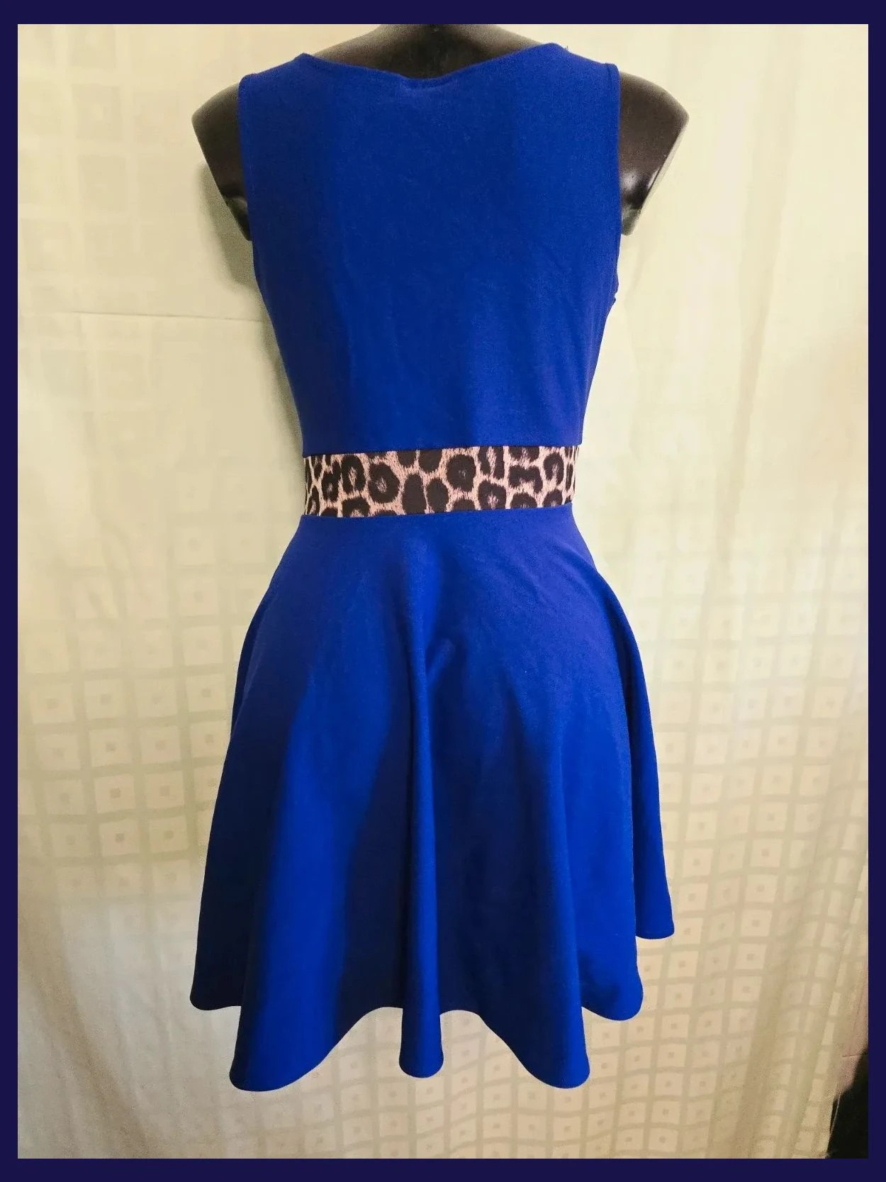 Blue Skater Dress Leopard Bow – Red Chilli – taille Taille unique 5