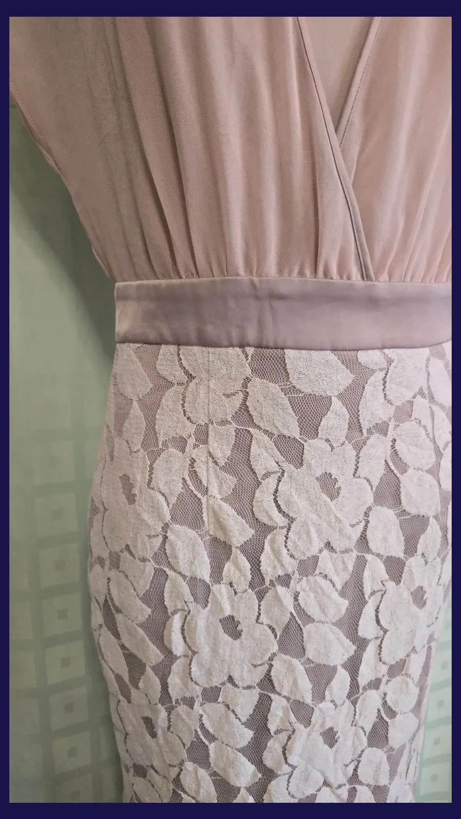 Sheer Wrap Lace Midi Dress – Steps – taille S / 36 / 8 4