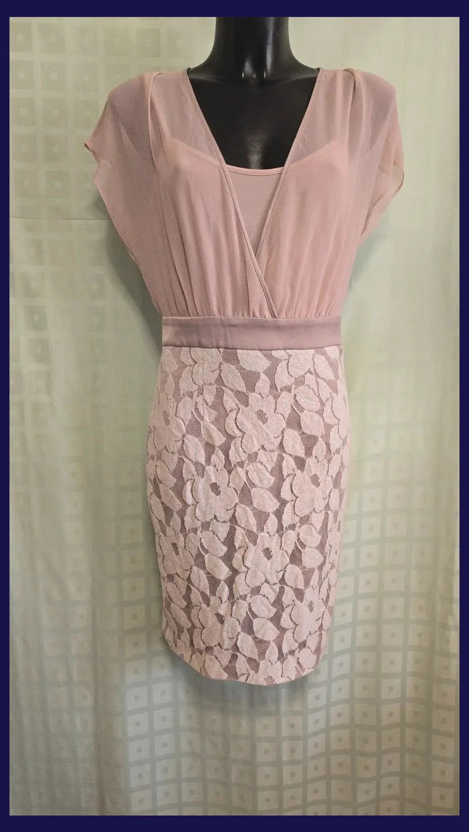 Sheer Wrap Lace Midi Dress – Steps – taille S / 36 / 8 3