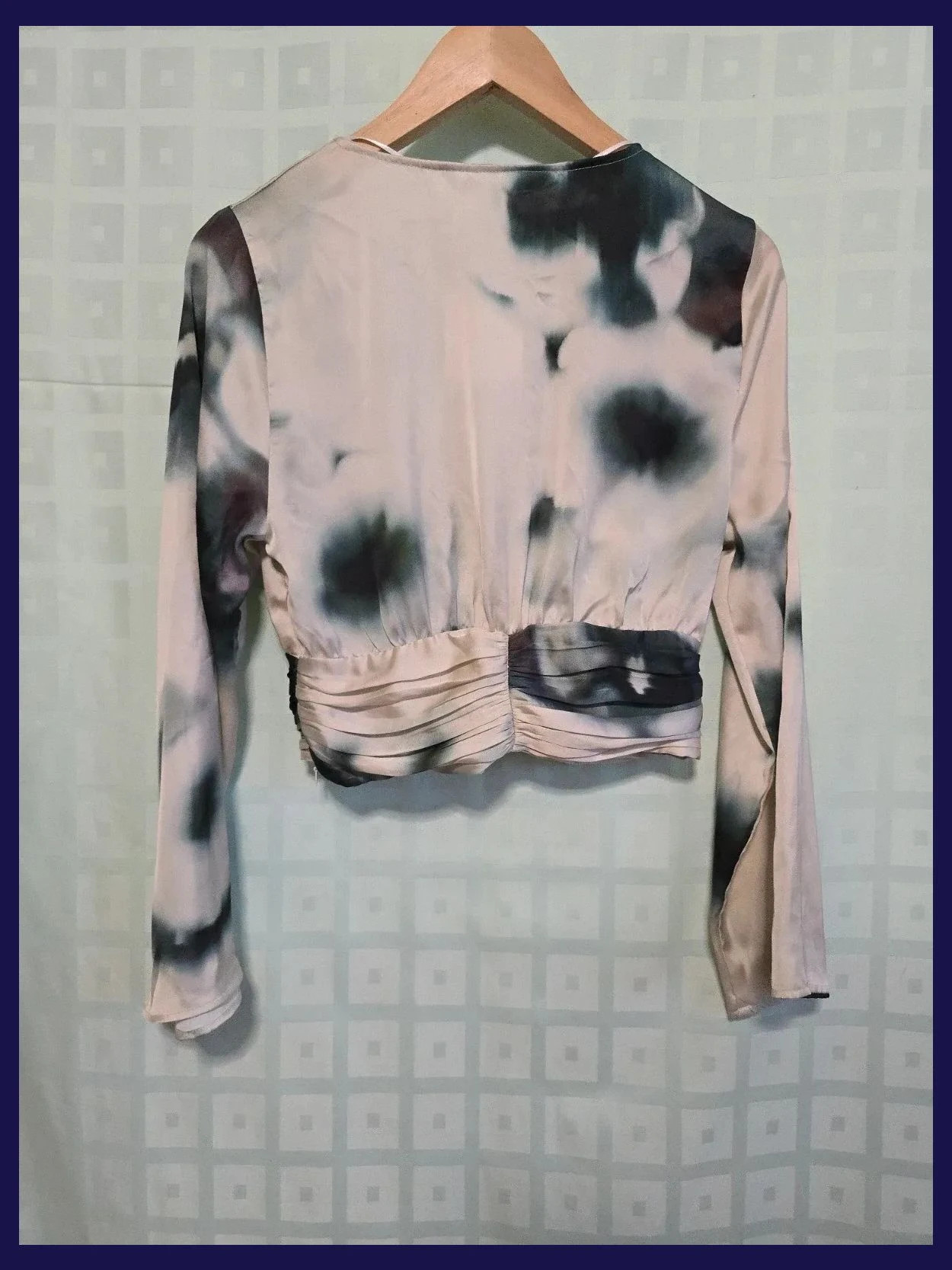 Zara Tie-Dye Satin Ruched Crop Top – Zara – taille XS / 34 / 6 2