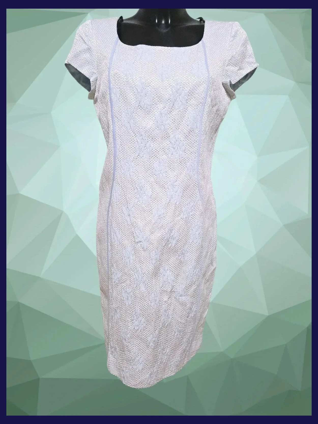 Textured Lace Cap Sleeve Dress – ARGGIDO – taille XXXL / 46 / 18