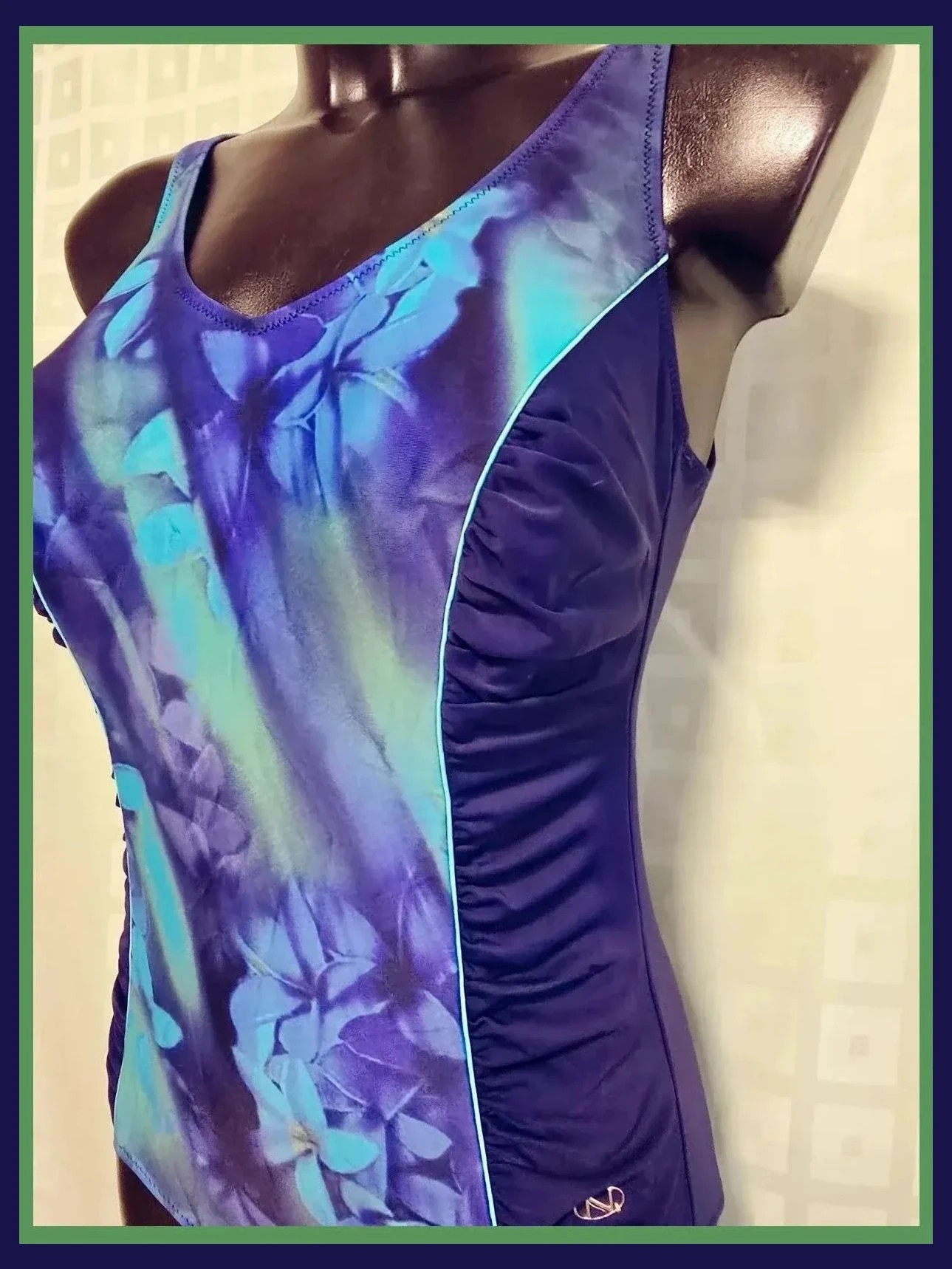 Floral Print Swimsuit – Vintage Dressing – taille XL / 42 / 14 3