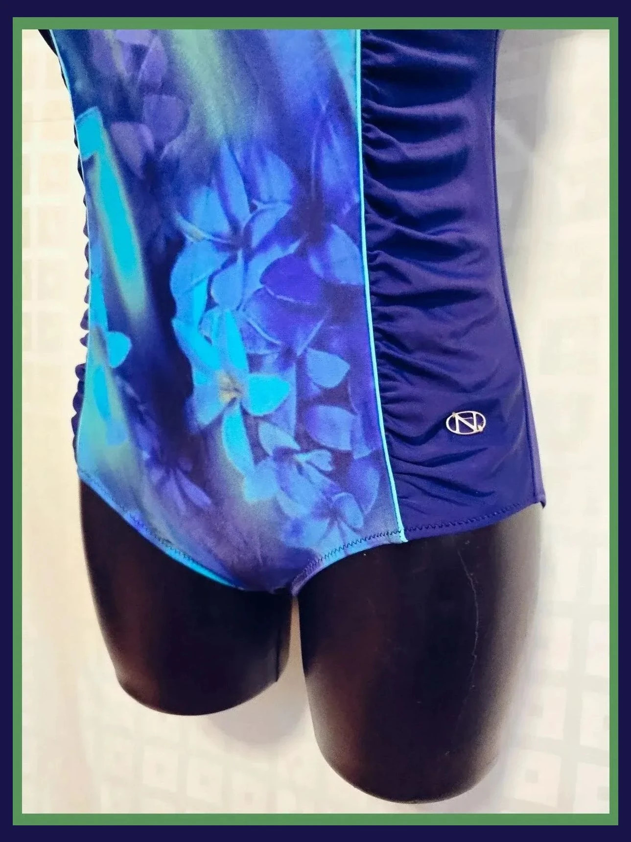 Floral Print Swimsuit – Vintage Dressing – taille XL / 42 / 14 2