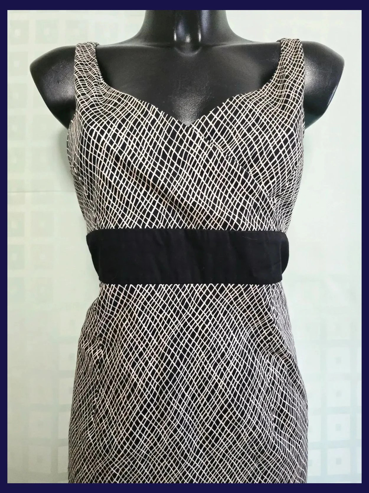 Elegant Geometric Pattern Sheath Dress – Coast – taille XXL / 44 / 16 2