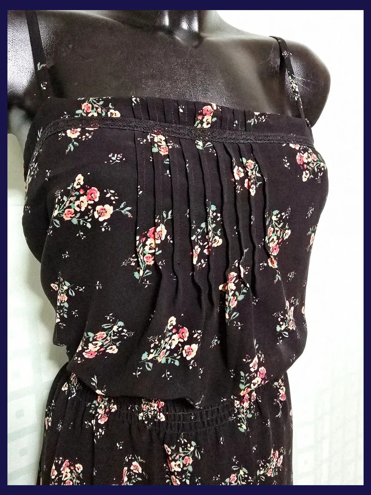Guess Black Floral Mini Dress – GUESS – taille M / 38 / 10 3
