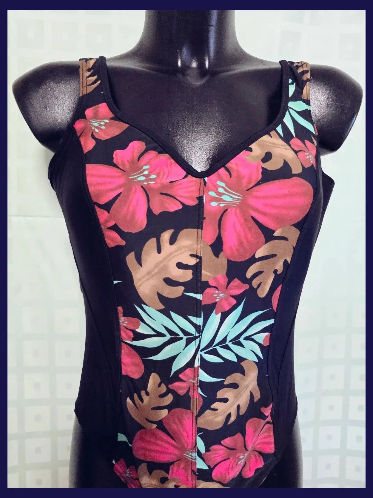 Plus Size Printed One Piece – Vintage Dressing – taille 5XL / 50 / 22 2