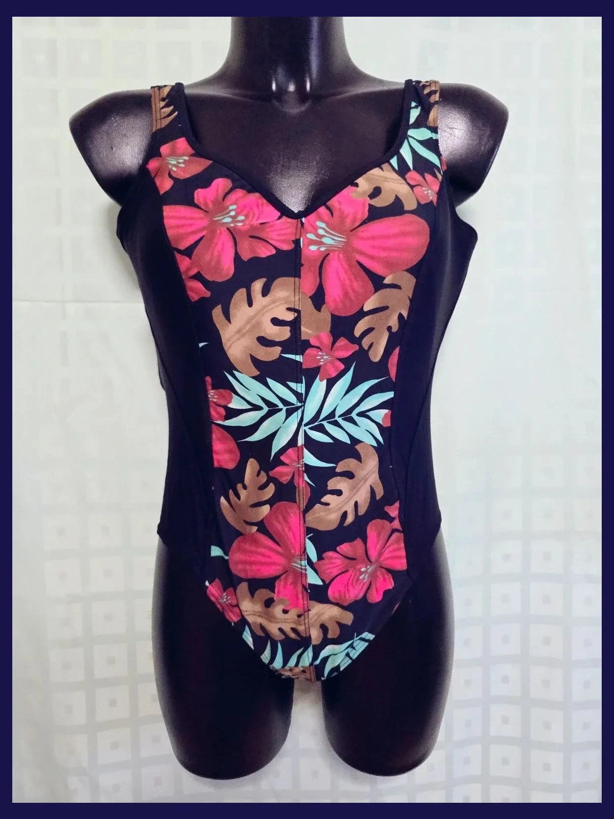 Plus Size Printed One Piece – Vintage Dressing – taille 5XL / 50 / 22
