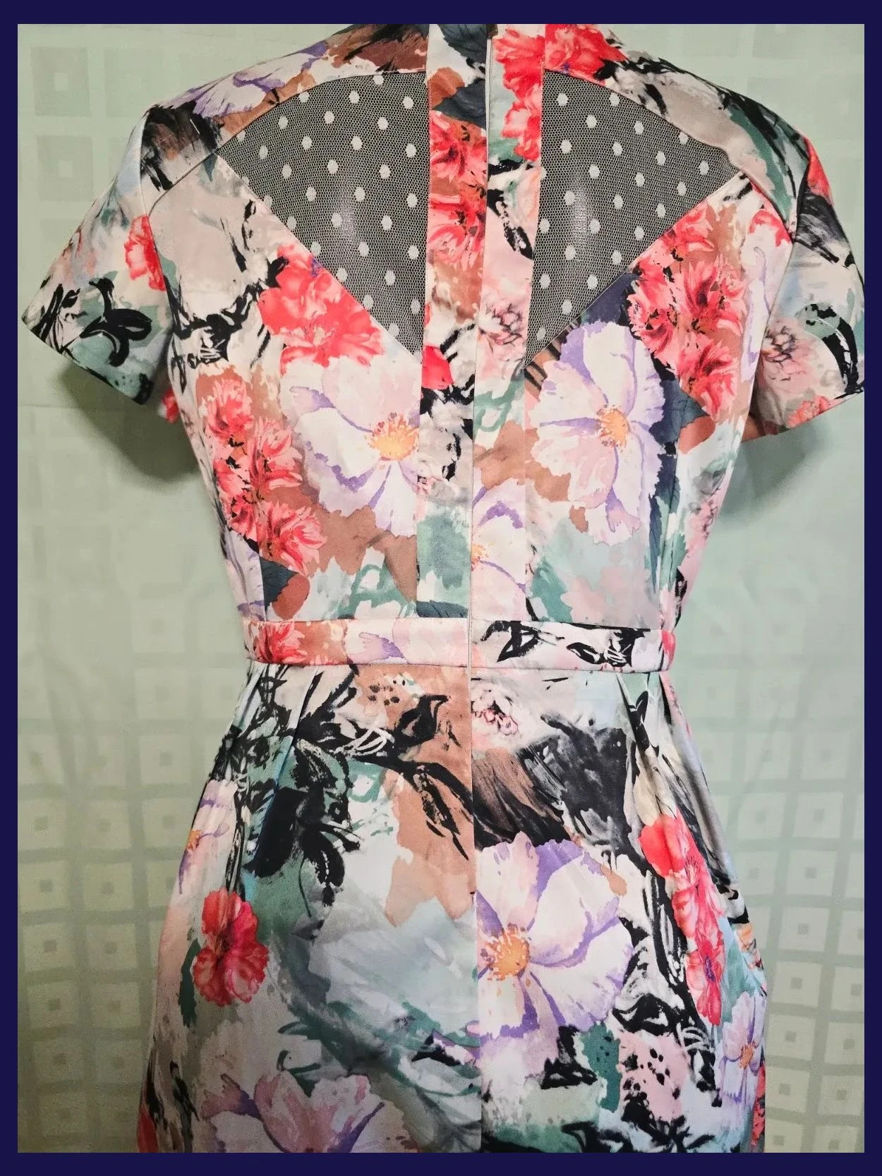 Floral Print Dress Lace Hem – SuiteBlanco – taille L / 40 / 12 5