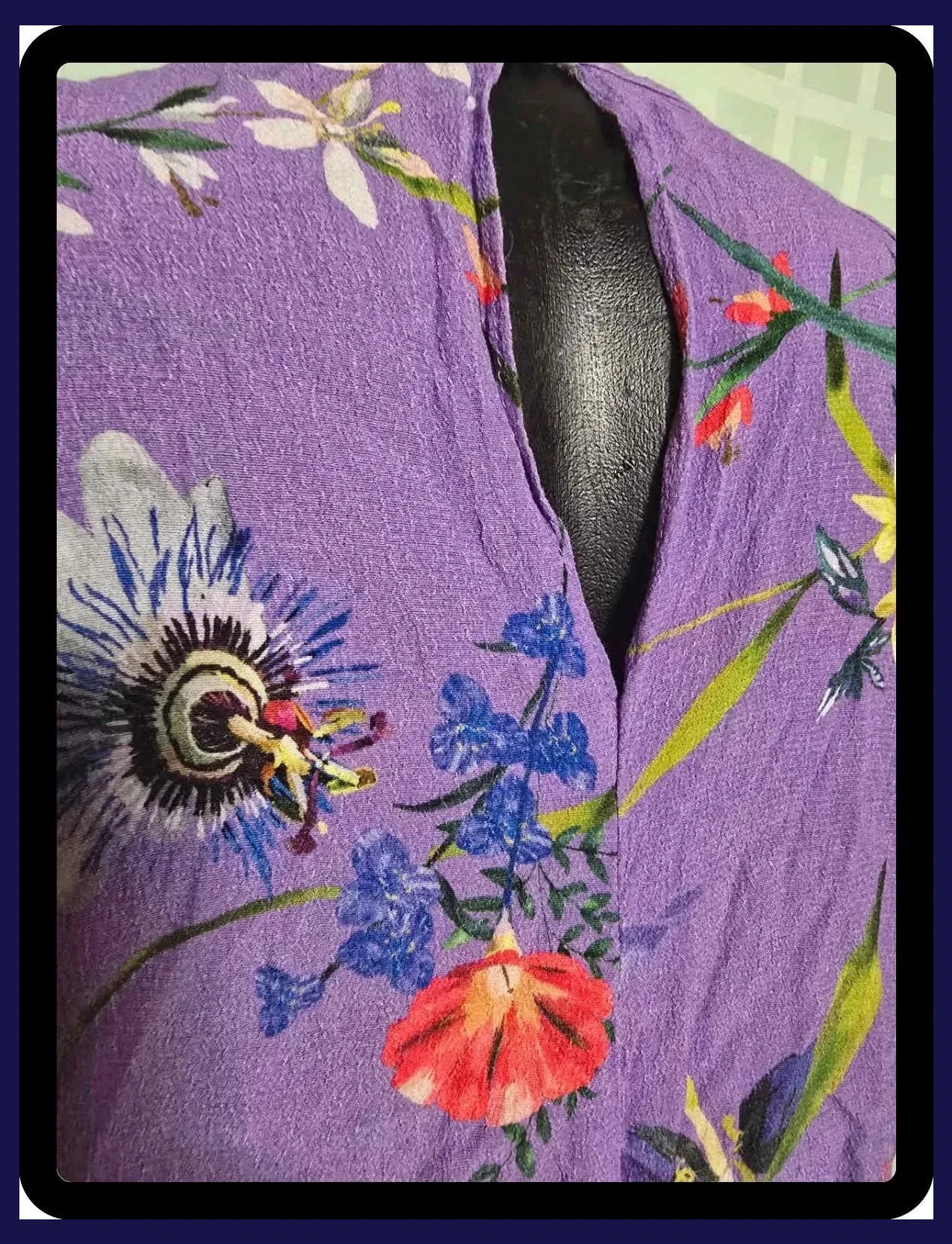 Purple Floral Halter Neck Top – Karen Millen – taille L / 40 / 12 5