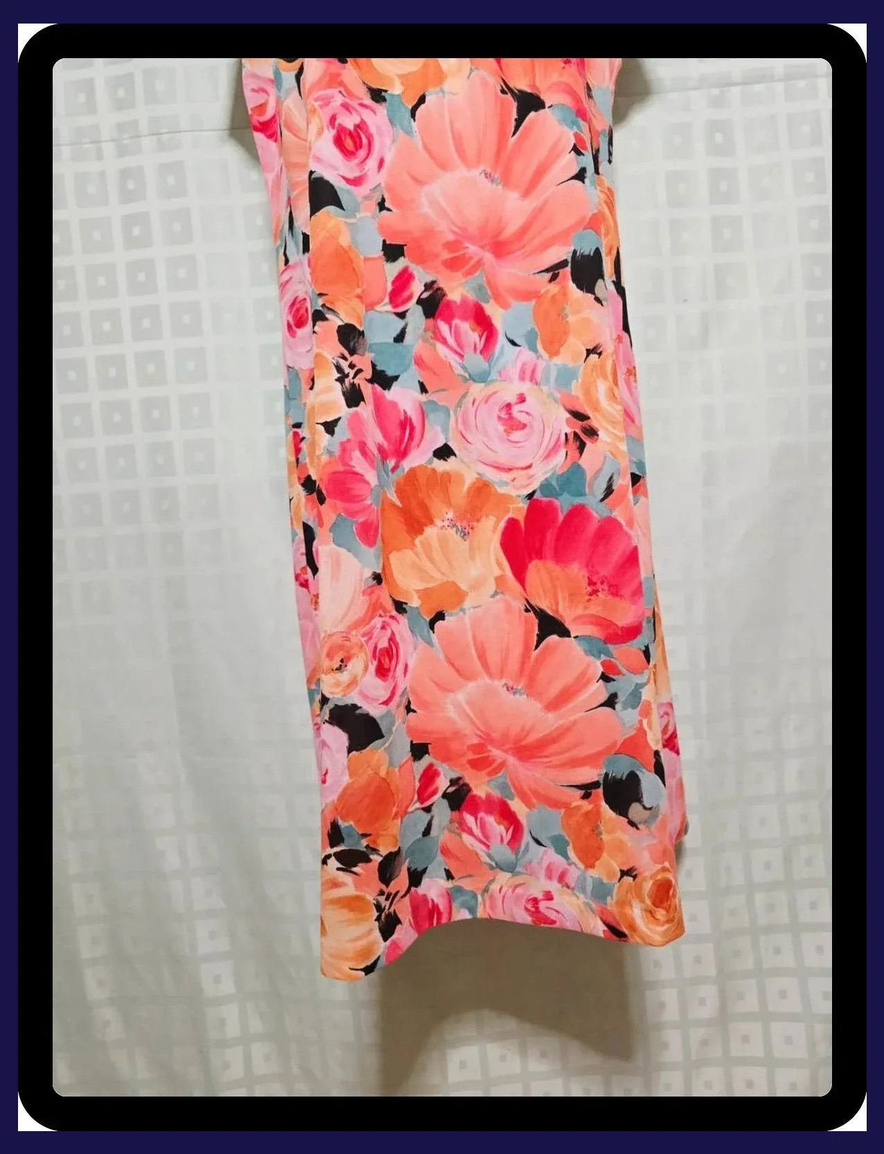 Vestido de verano floral vibrante vintage – Atelier Goldner Schnitt – taille XXL / 44 / 16 3