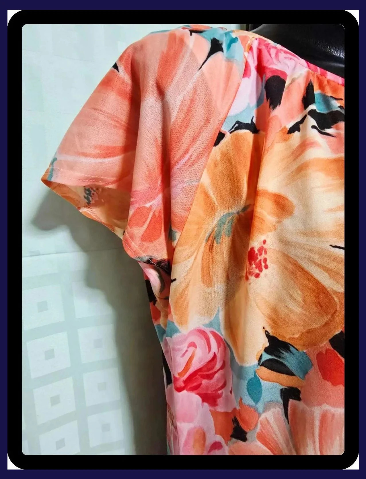 Vestido de verano floral vibrante vintage – Atelier Goldner Schnitt – taille XXL / 44 / 16 4