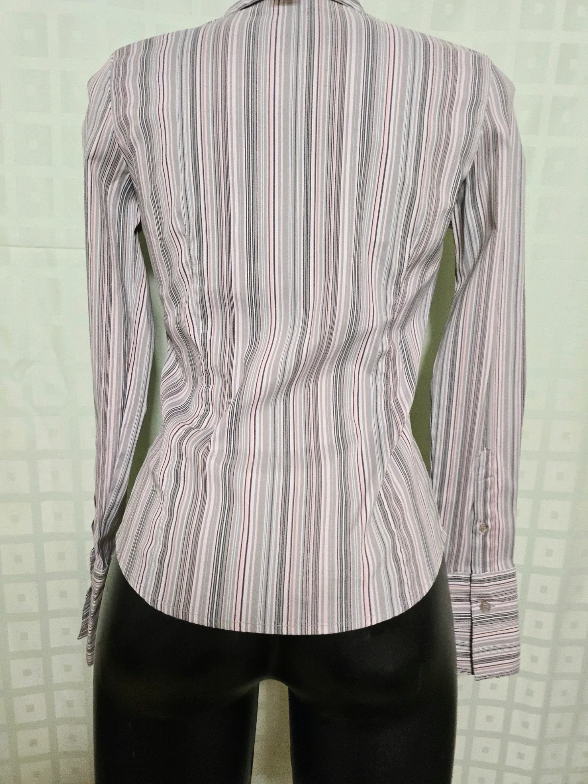 Chevron Striped Fitted Shirt – Cotton works – taille S / 36 / 8 5