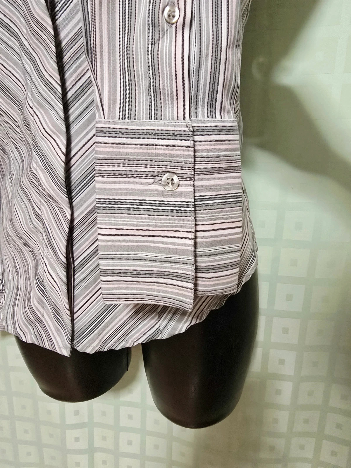 Chevron Striped Fitted Shirt – Cotton works – taille S / 36 / 8 4