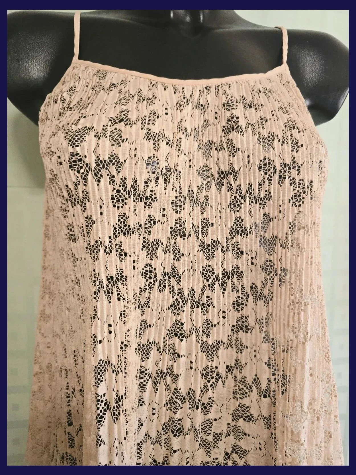 Crochet Mesh Lace Tunic Top – Zara – taille S / 36 / 8 2