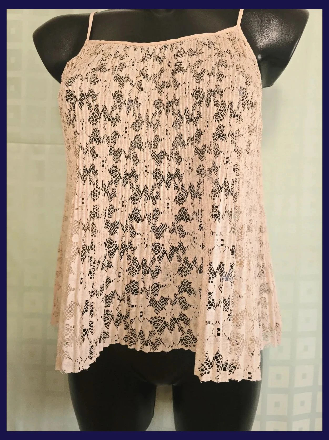 Crochet Mesh Lace Tunic Top – Zara – taille S / 36 / 8 3