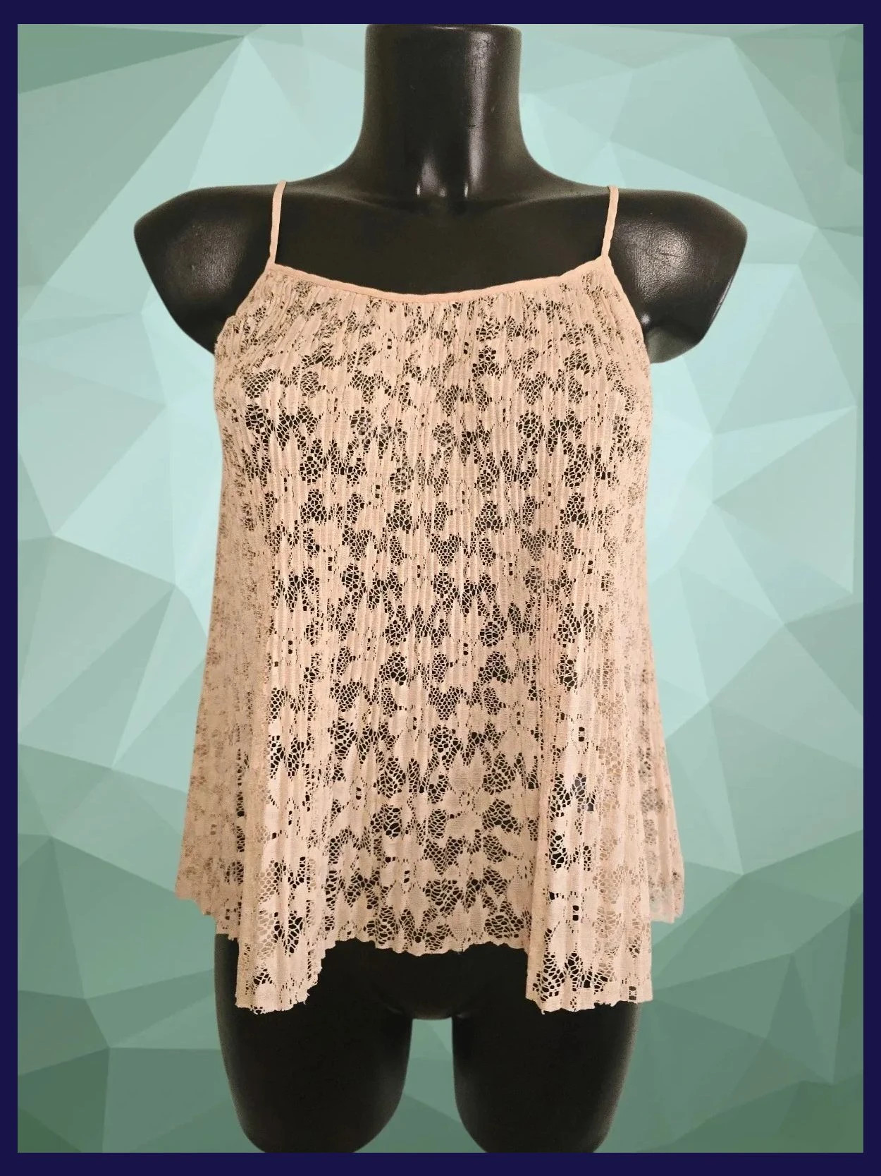 Crochet Mesh Lace Tunic Top – Zara – taille S / 36 / 8
