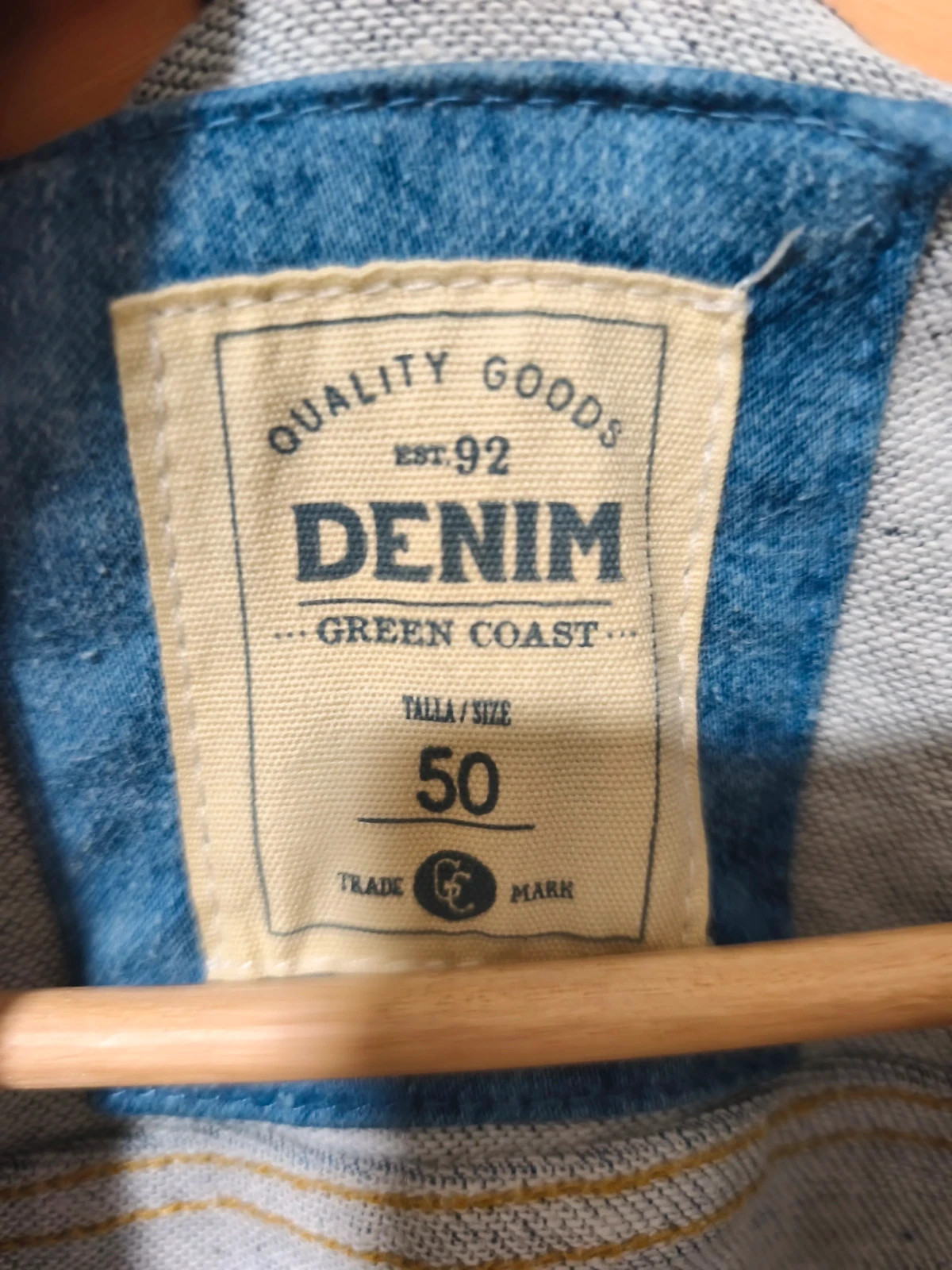 Cazadora Vaquera Green Coast Talla 50 - Lavado al Ácido / Acid Wash – Green Coast – taille 5XL / 50 / 22 3
