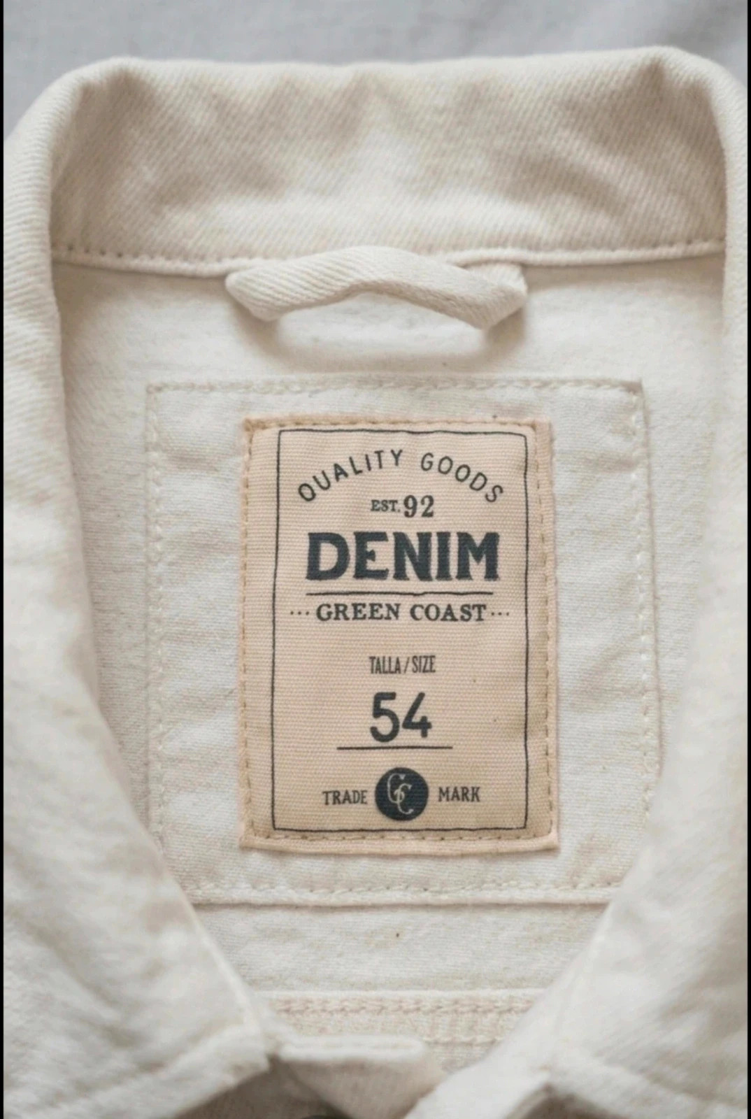 Veste en jean unisexe Green Coast - T.54 – Green Coast – taille 7XL / 54 / 26 3