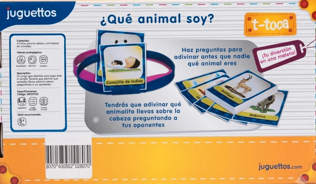 Juggetto Juego De Mesa Qué Animal Soy Multicolor Única 2