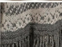 Poncho en maille bohème ethnique gris – Taille unique – Made in Italy – taille Taille unique 5