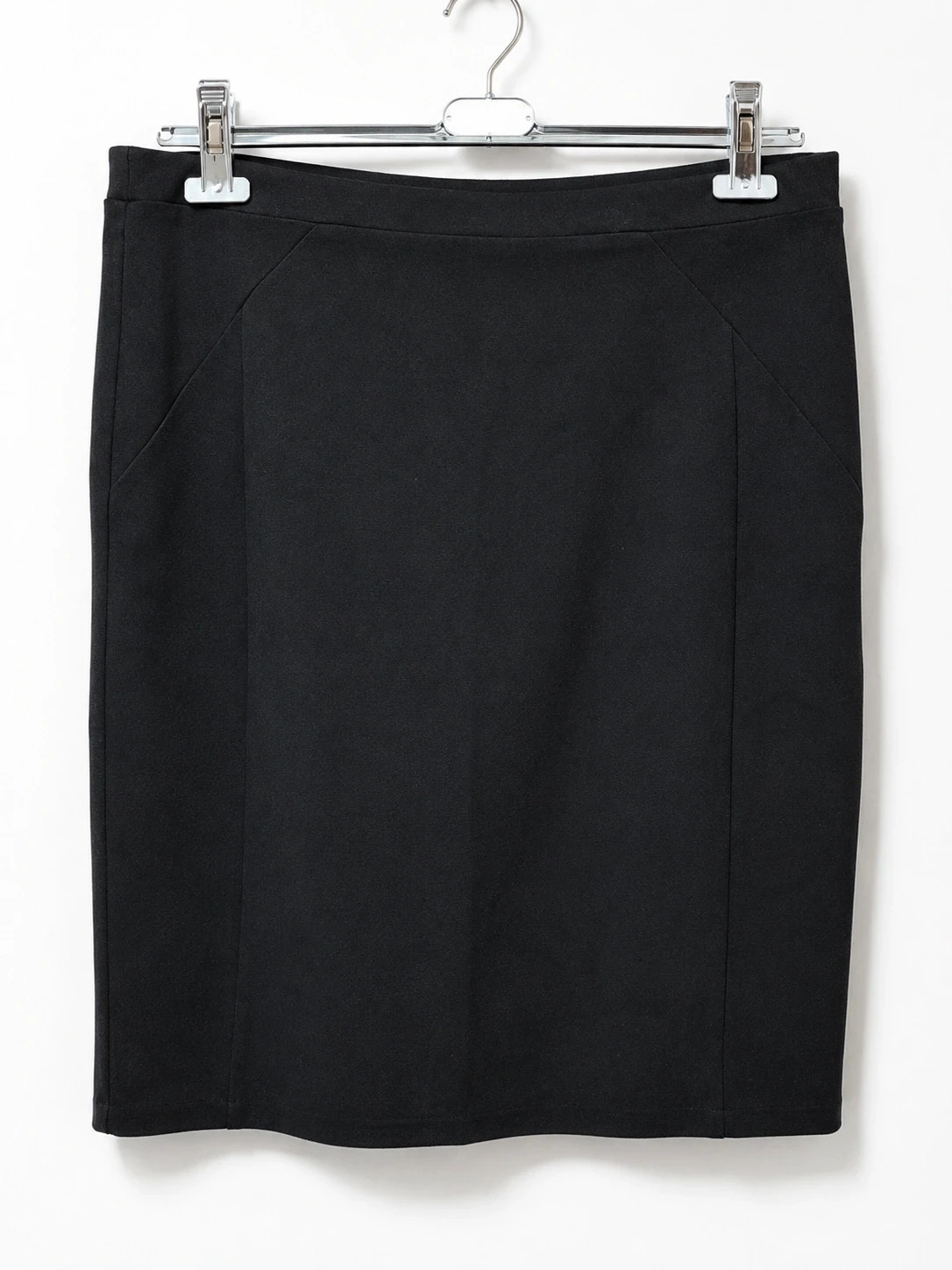 Falda ANTEA negra talla 46 de corte recto, fabricada en Italia – Antea – taille XXXL / 46 / 18 3