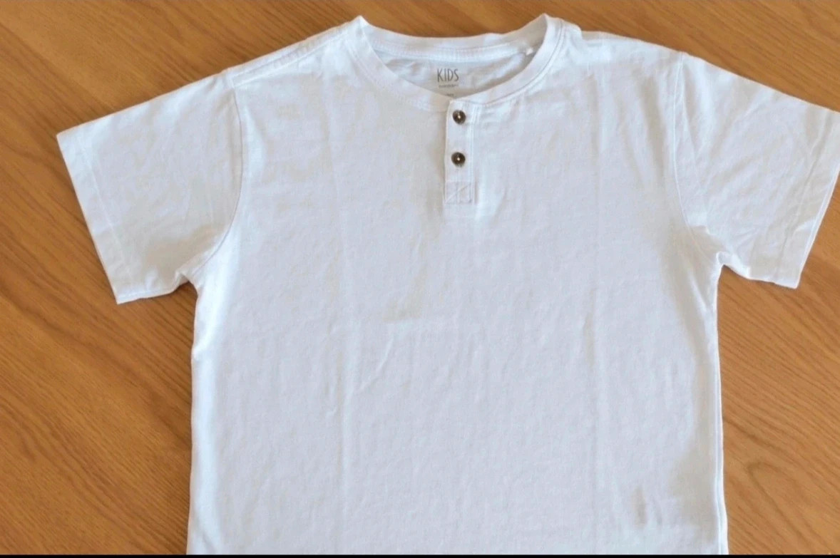 Camiseta Henley blanca KIDS El Corte Inglés 164 cm | básica