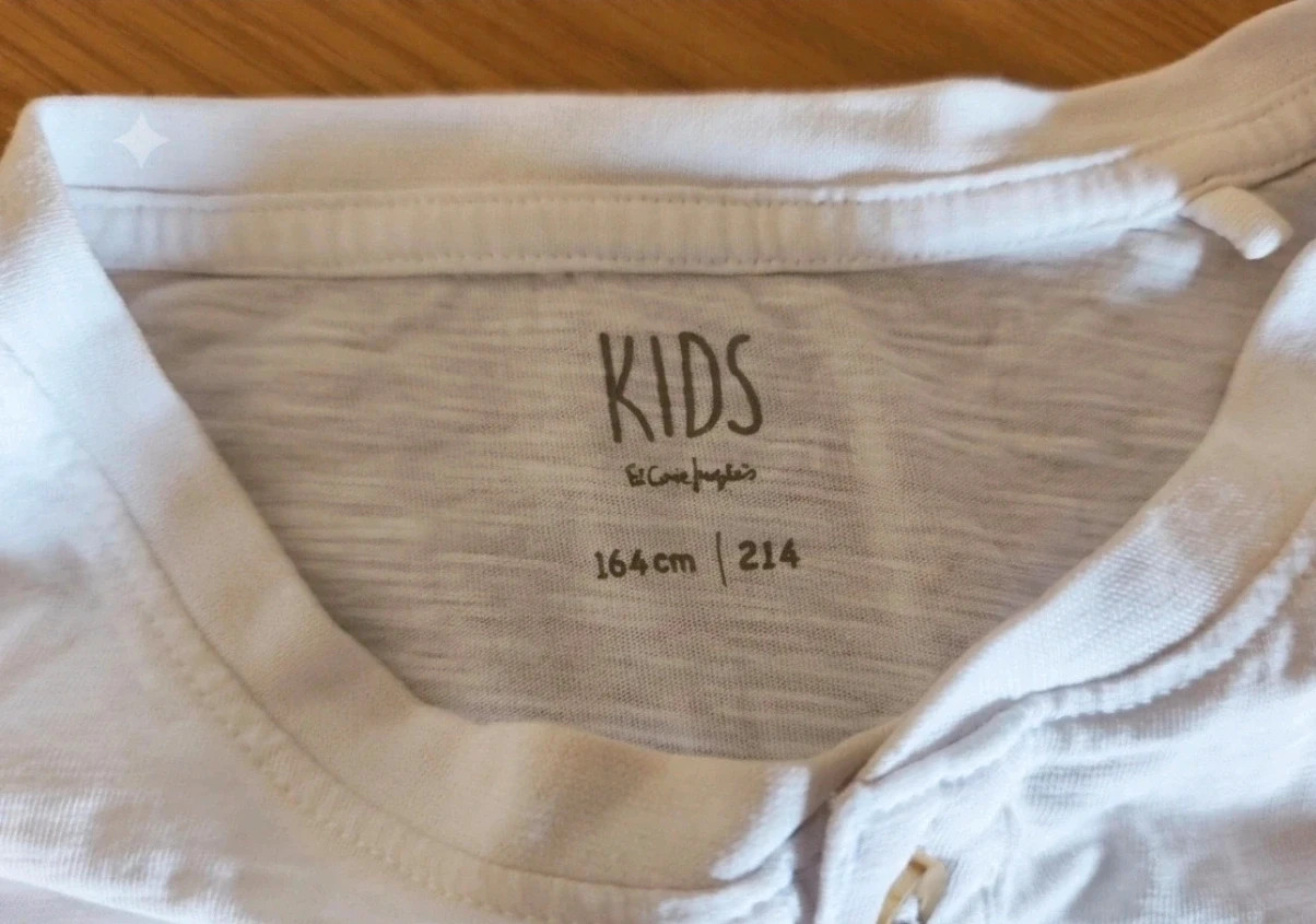 Camiseta Henley blanca KIDS El Corte Inglés 164 cm | básica – Kids – taille 14 ans / 164 cm 4