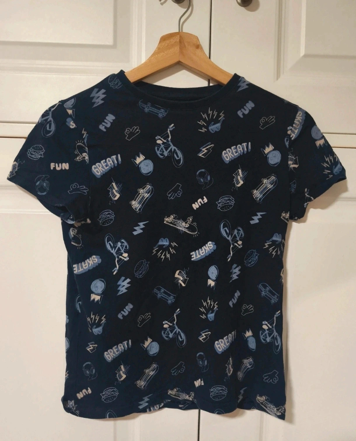 Lote 5 camisetas manga corta tallas 12 alos y S