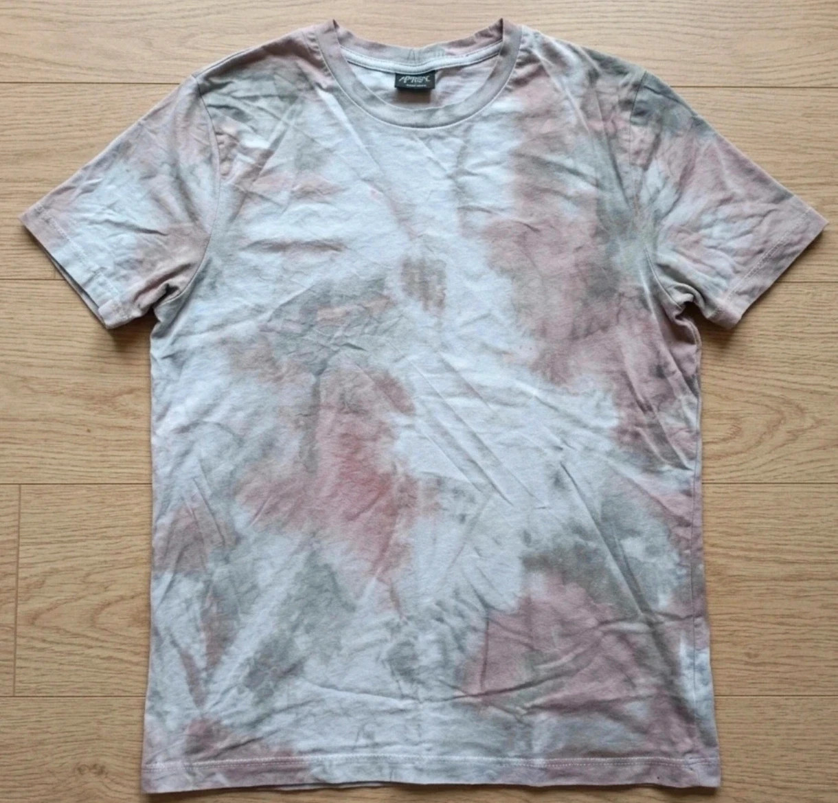 Camiseta Tie Dye Rosa Gris Blanca Unisex Streetwear Y2K Oversize Casual