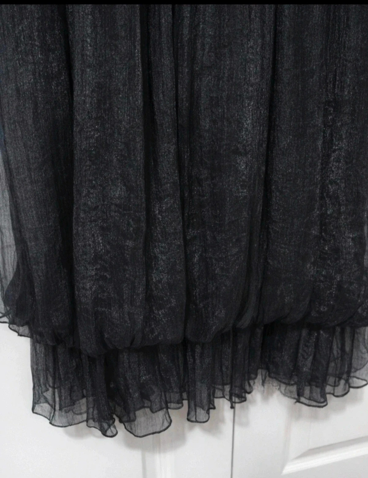 Vestido Negro Festivo Holly & Bracken T2/M Babydoll Lurex Brillo Coquette Party – Holly Bracken – taille M / 38 / 10 3