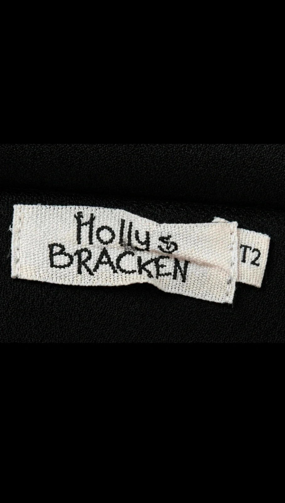 Vestido Negro Festivo Holly & Bracken T2/M Babydoll Lurex Brillo Coquette Party – Holly Bracken – taille M / 38 / 10 4