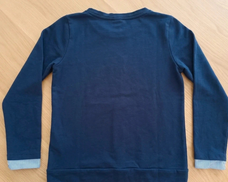 Sudadera azul marino con corazón de flores y mariposas – Springfield – taille S 2