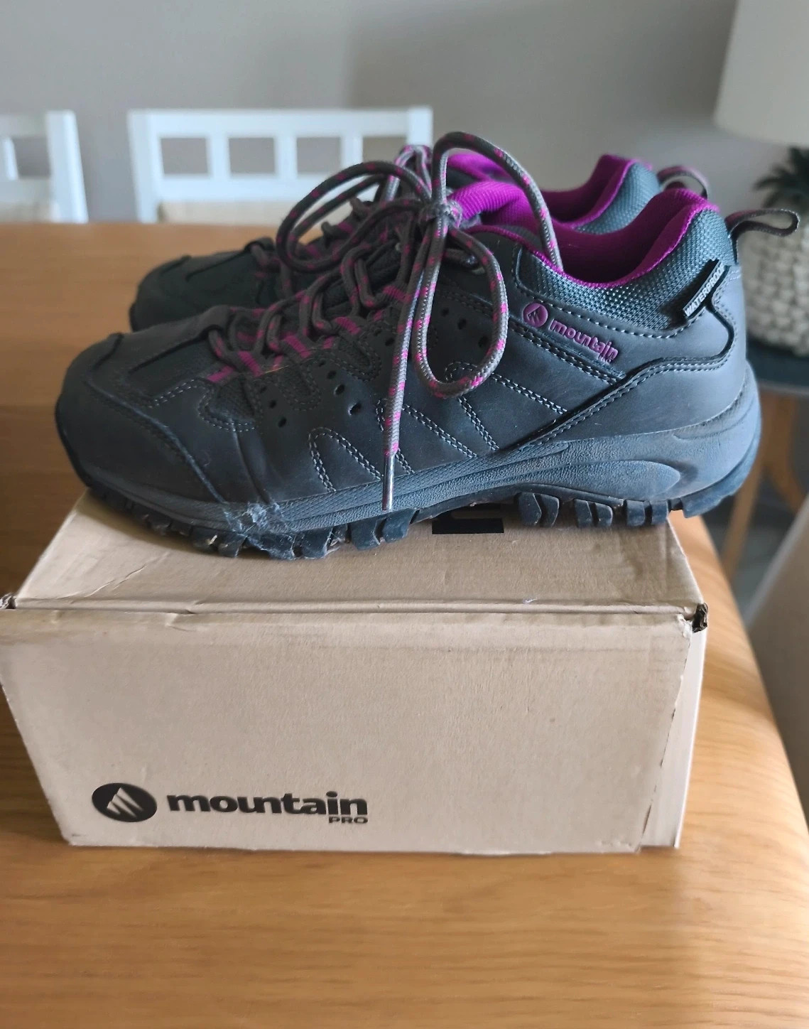 Zapatillas Trekking Mountain Pro Gris/Fucsia