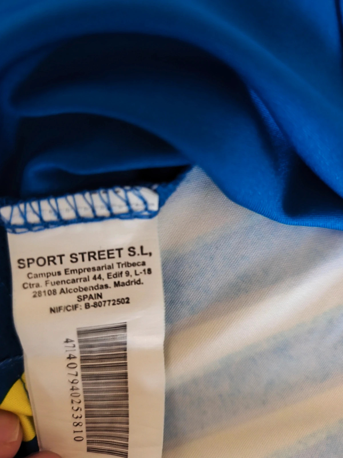 Camiseta Deportiva Tenth Azul y Neón - Talla 10 – Tenth – taille 10 ans / 140 cm 4