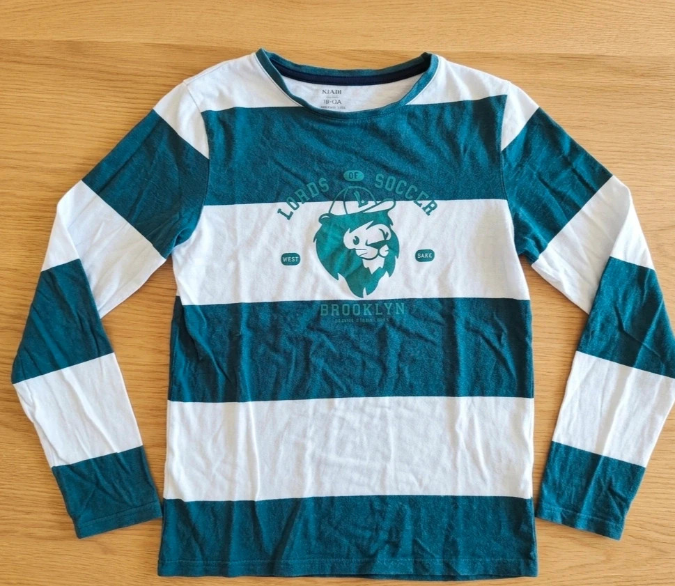 Camiseta Kiabi Rayas Verde y Blanco Niño Talla 12A / 152cm 🌟 – Kiabi – taille 12 ans / 152 cm 2