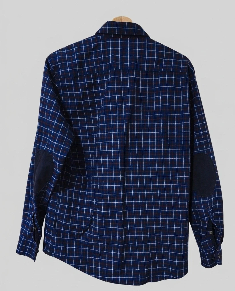 Camisa de Cuadros Azul Navy – Estilo Casual / Old Money 💙 – Easy Wear – taille M 3