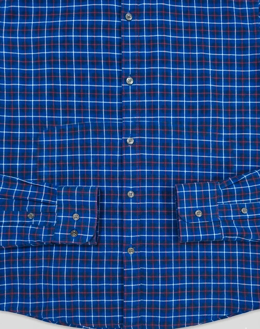 Camisa de Cuadros Azul Navy – Estilo Casual / Old Money 💙 – Easy Wear – taille M 4