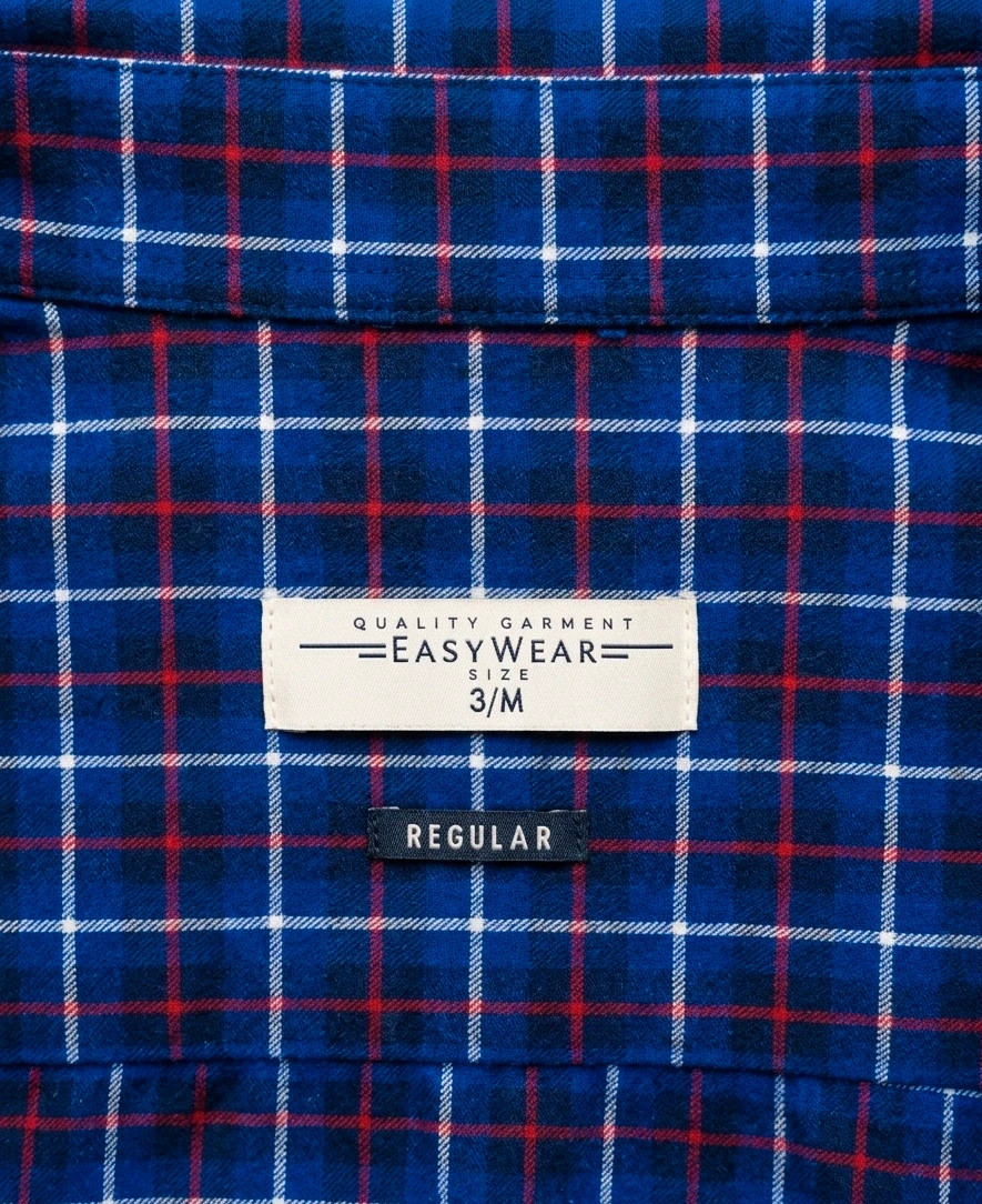 Camisa de Cuadros Azul Navy – Estilo Casual / Old Money 💙 – Easy Wear – taille M 5
