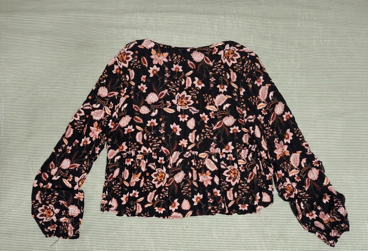 Blusa Boho Chic Flores Stradivarius Romántica M – Stradivarius – taille S / 36 / 8 2
