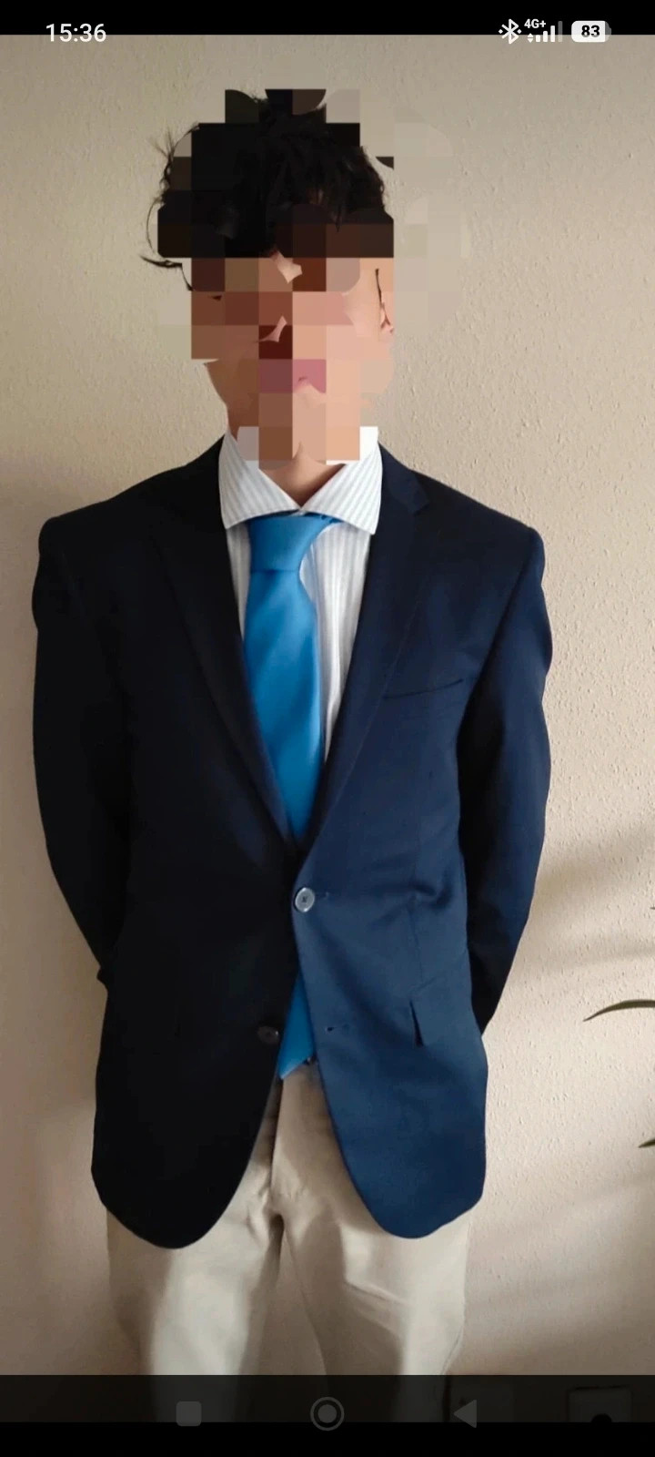 Americana Azul Marino Slim Fit - Blazer Elegante / Estilo Old Money – Easy Wear – taille XS 2