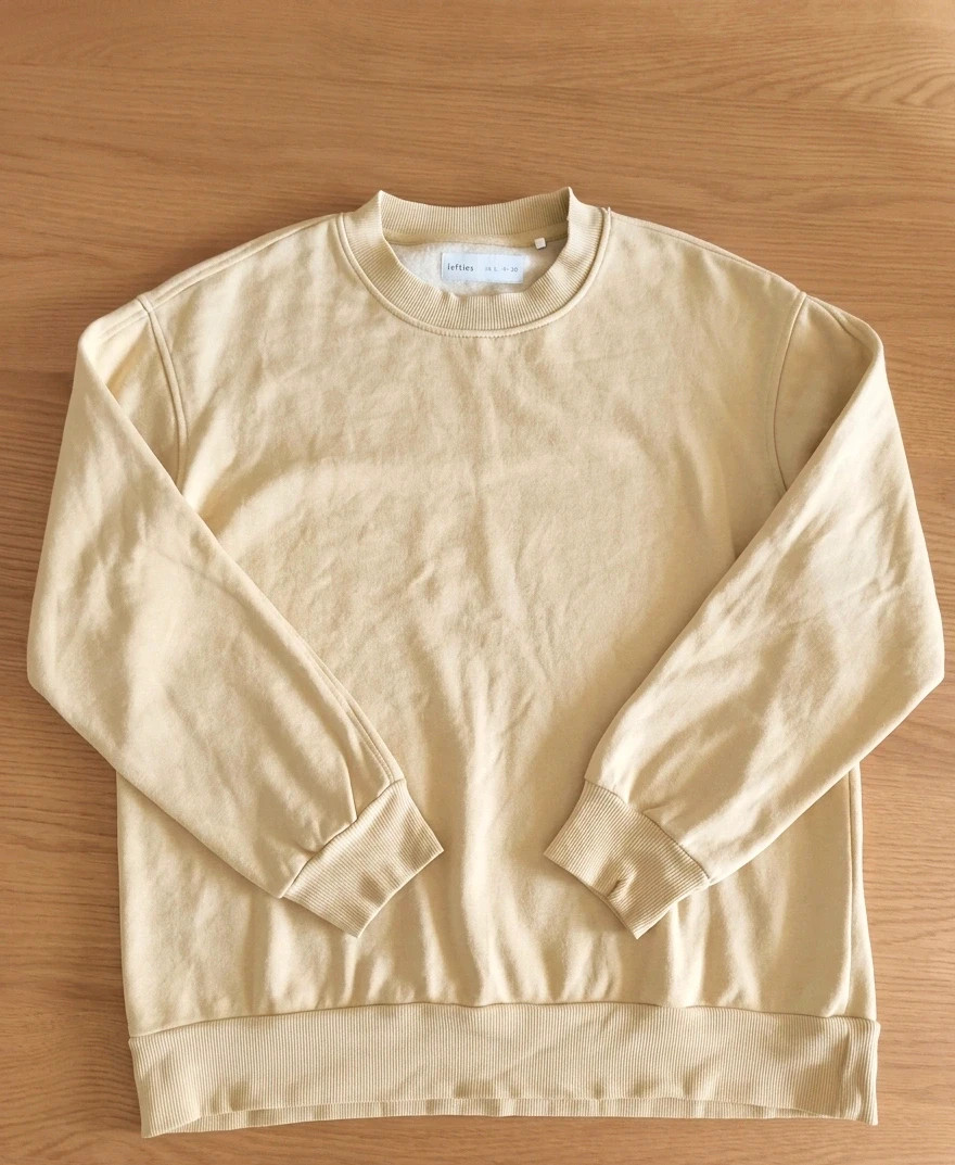 Sudadera Lefties Basic Beige Vainilla Cordon Estilo Oversize /Aesthetic Talla L – Lefties – taille L / 40 / 12 2