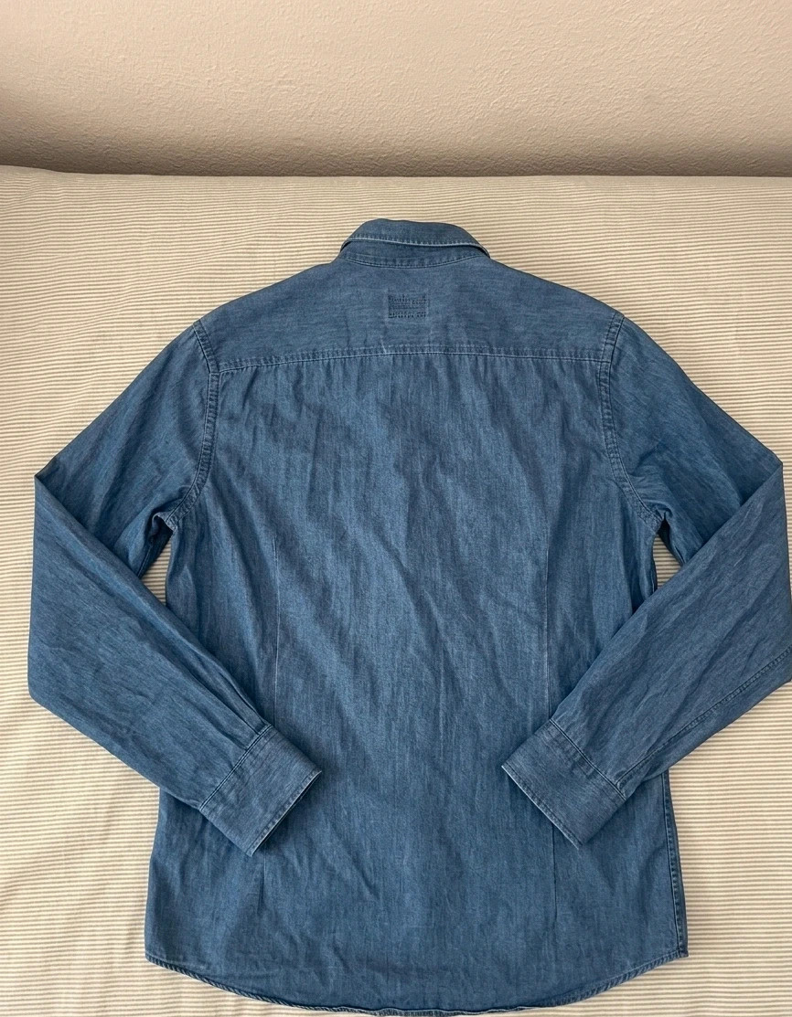 Camisa Denim Azul Claro UNIT Talla L - Estilo Y2K / Vintage – Unit – taille L 3