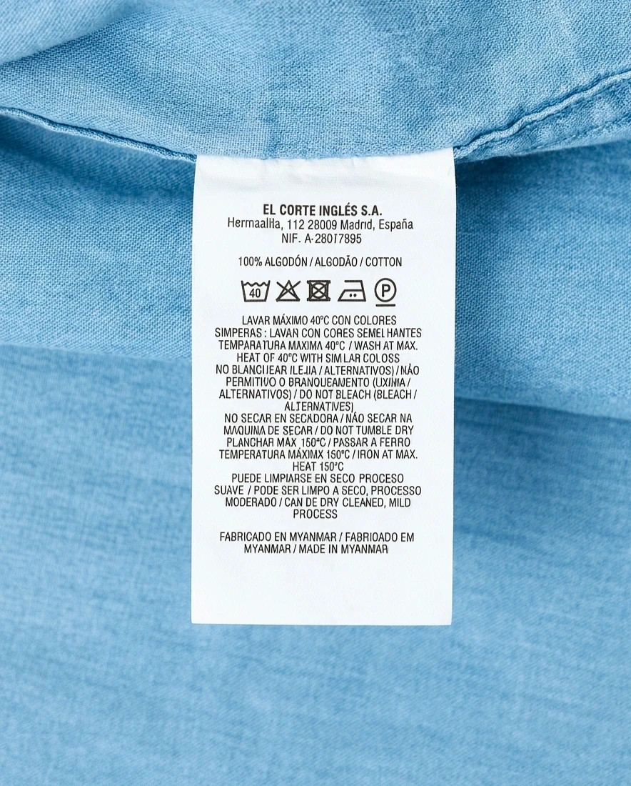 Camisa Denim Azul Claro UNIT Talla L - Estilo Y2K / Vintage – Unit – taille L 5
