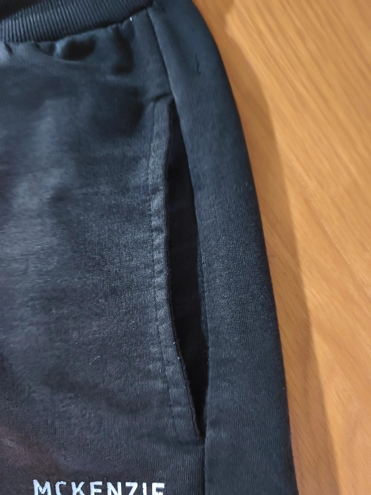 Pantalón Corto McKenzie Negro Fleece | Short Deportivo Hombre Básicos Streetwear Gym – McKenzie – taille M 4