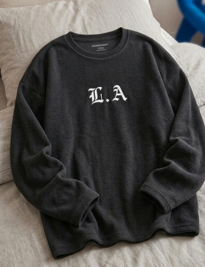 Sudadera Negra L.A.Estilo Streetwear Skater Aesthetic – Primark – taille M 3