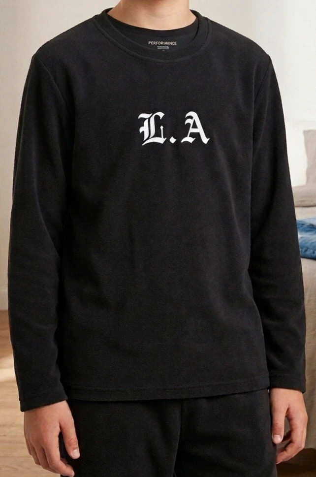 Sudadera Negra L.A.Estilo Streetwear Skater Aesthetic – Primark – taille M 4