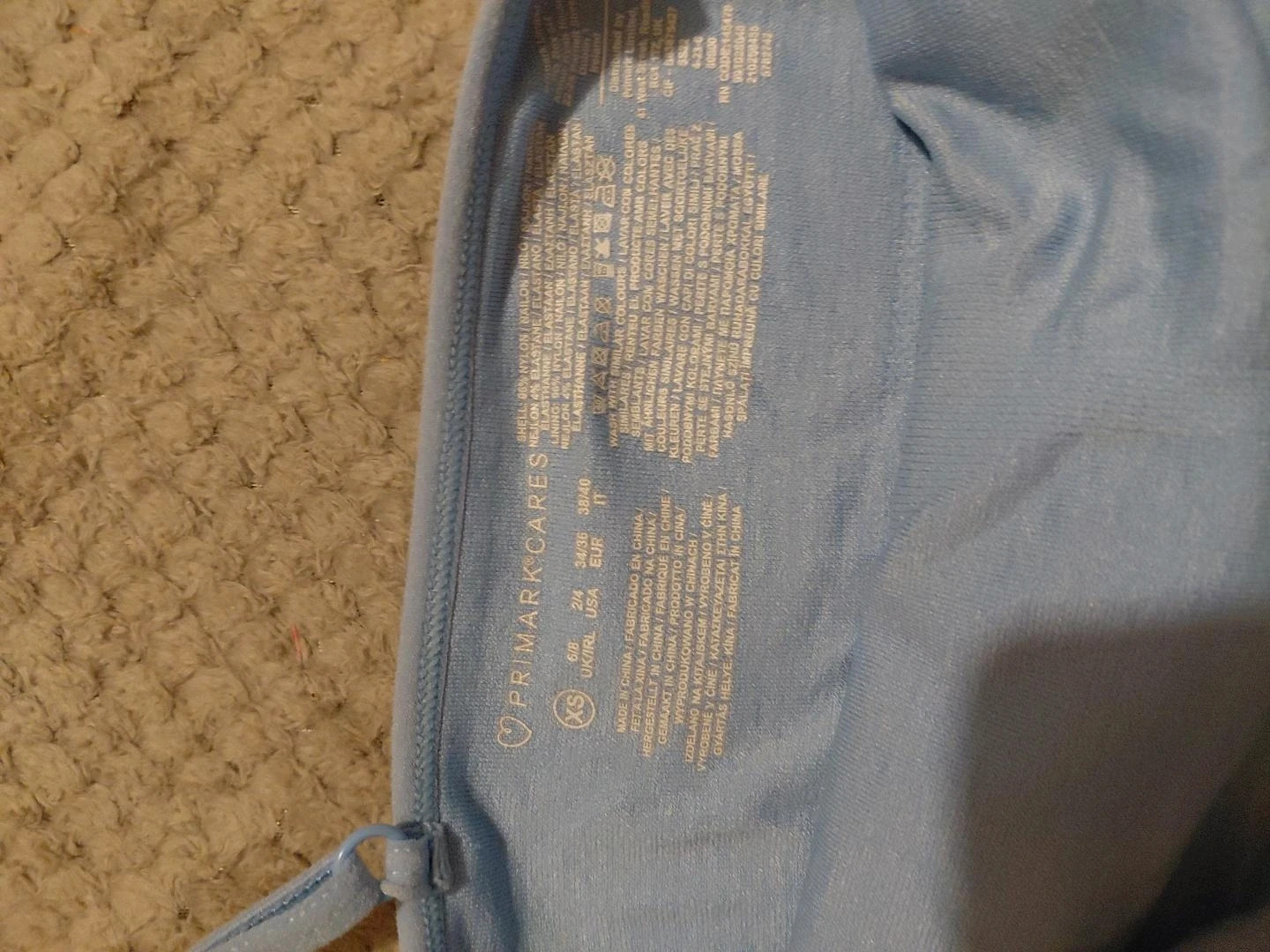 Lot de 2 débardeurs courts Primark XS – bleue et vert sauge – Primark – taille XS / 34 / 6 3