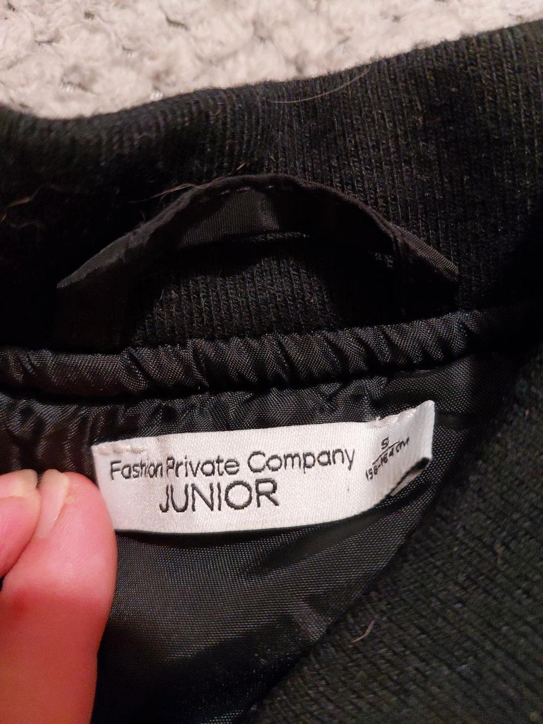 Blouson bomber noir brillant femme – Neuf sans étiquette – Fashion Private Company – taille S / 36 / 8 4