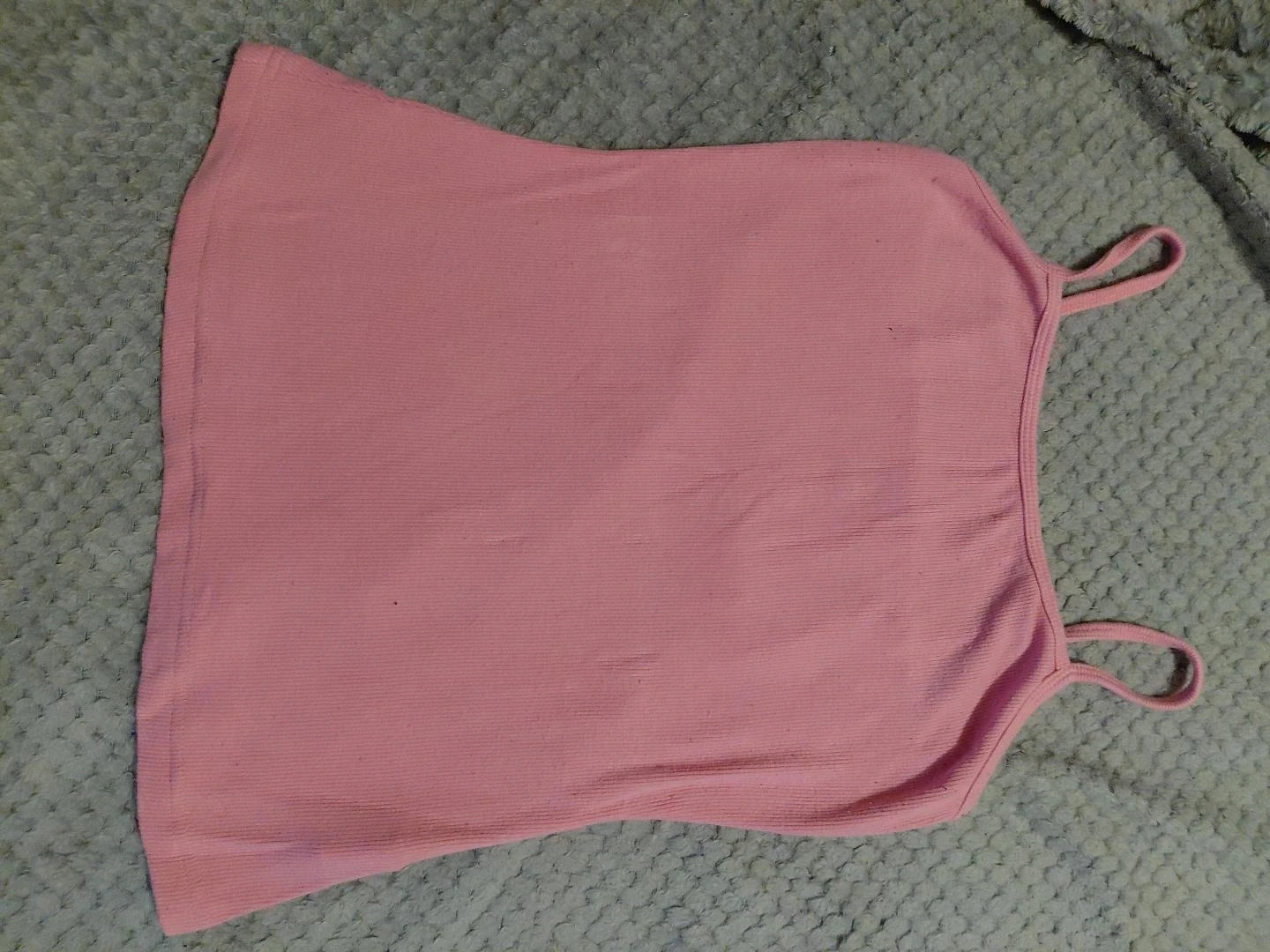 Débardeur rose côtelé à fines bretelles – Shein – taille XS / 34 / 6 2