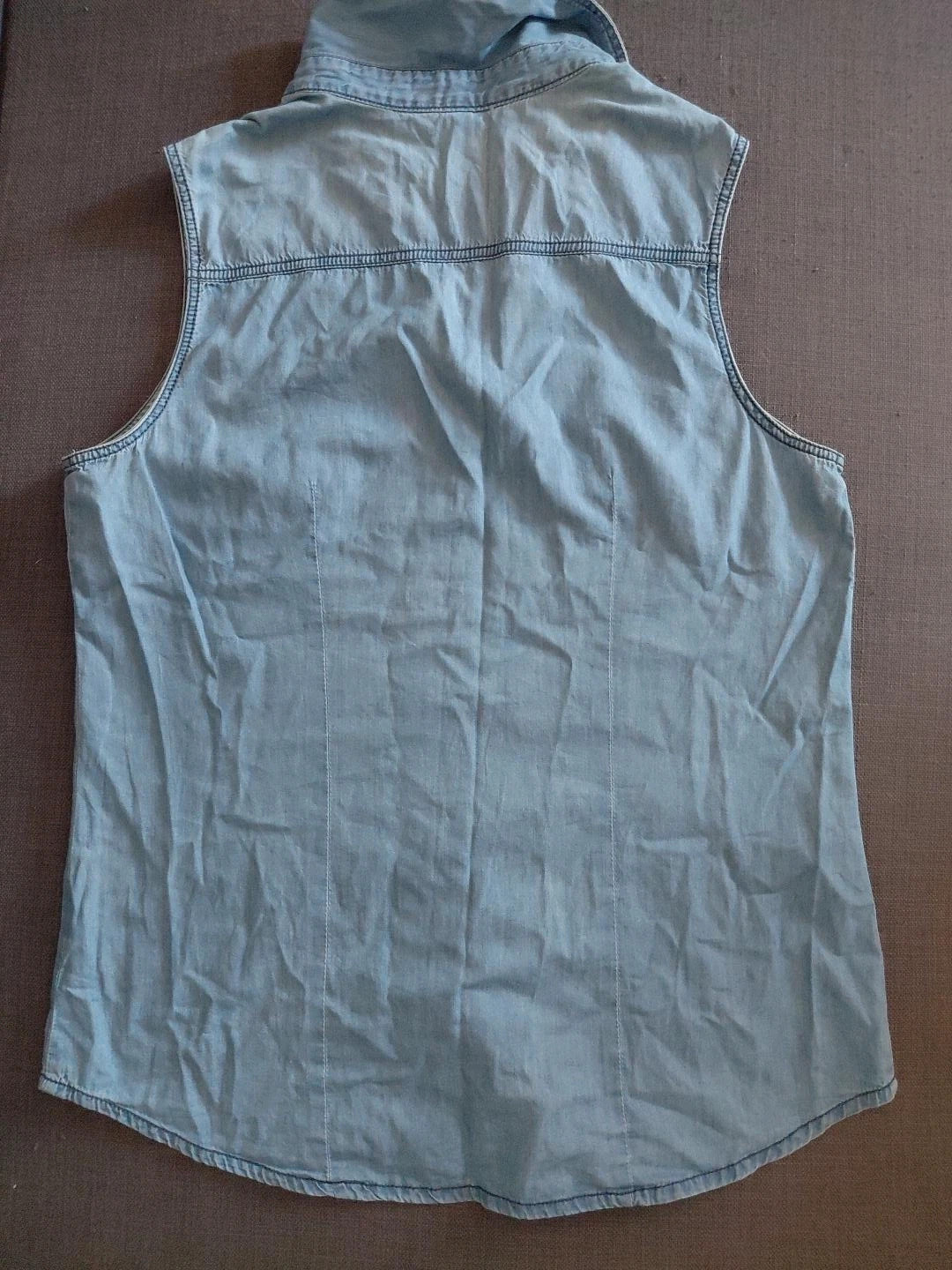 Chemise sans manches en jean bleu clair – Style décontracté – Pimkie – taille M / 38 / 10 3
